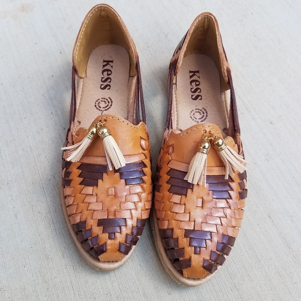 Authentic Mexican Huaraches Leather Slip On Shoes
